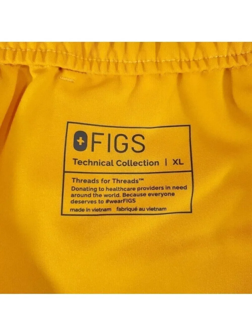 Figs Mens Size XL Tansen Scrub Pants Joggers Limited Edition Emergency Yellow